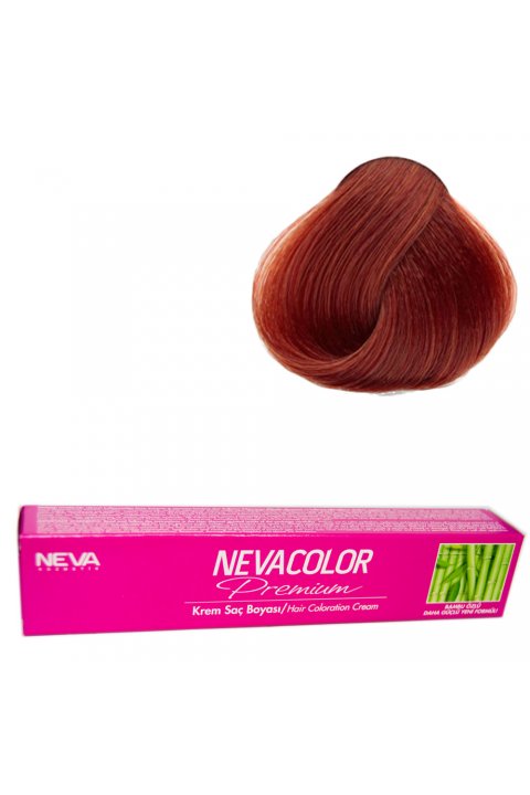 Nevacolor Tüp Boya  6.45 Kızıl Bakır x 2 Adet + Sıvı Oksidan 2 Adet