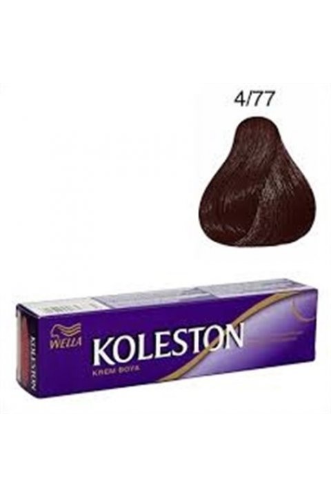 Koleston Tüp Boya 4/77 Kadife Kahve x 2 Adet + Sıvı Oksidan 2 Adet