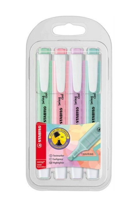 Swing Cool Pastel İşaretleme Kalemi 4 Renk